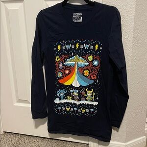 Marvel Navy Long Sleeve Shirt Thor Loki
